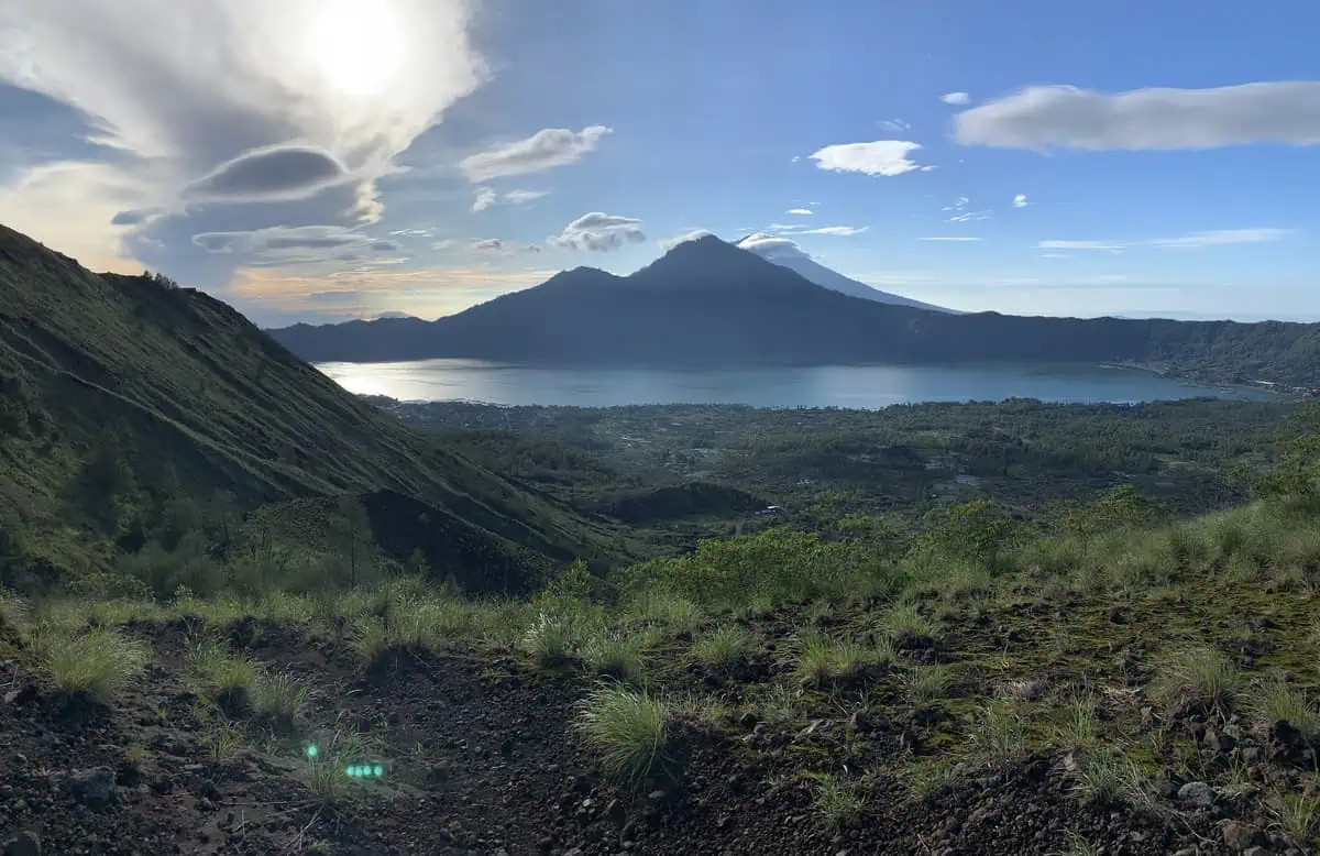 Mount Abang and Lake Batur