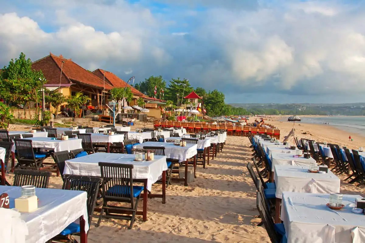 Restaurant on Jimbaran beach