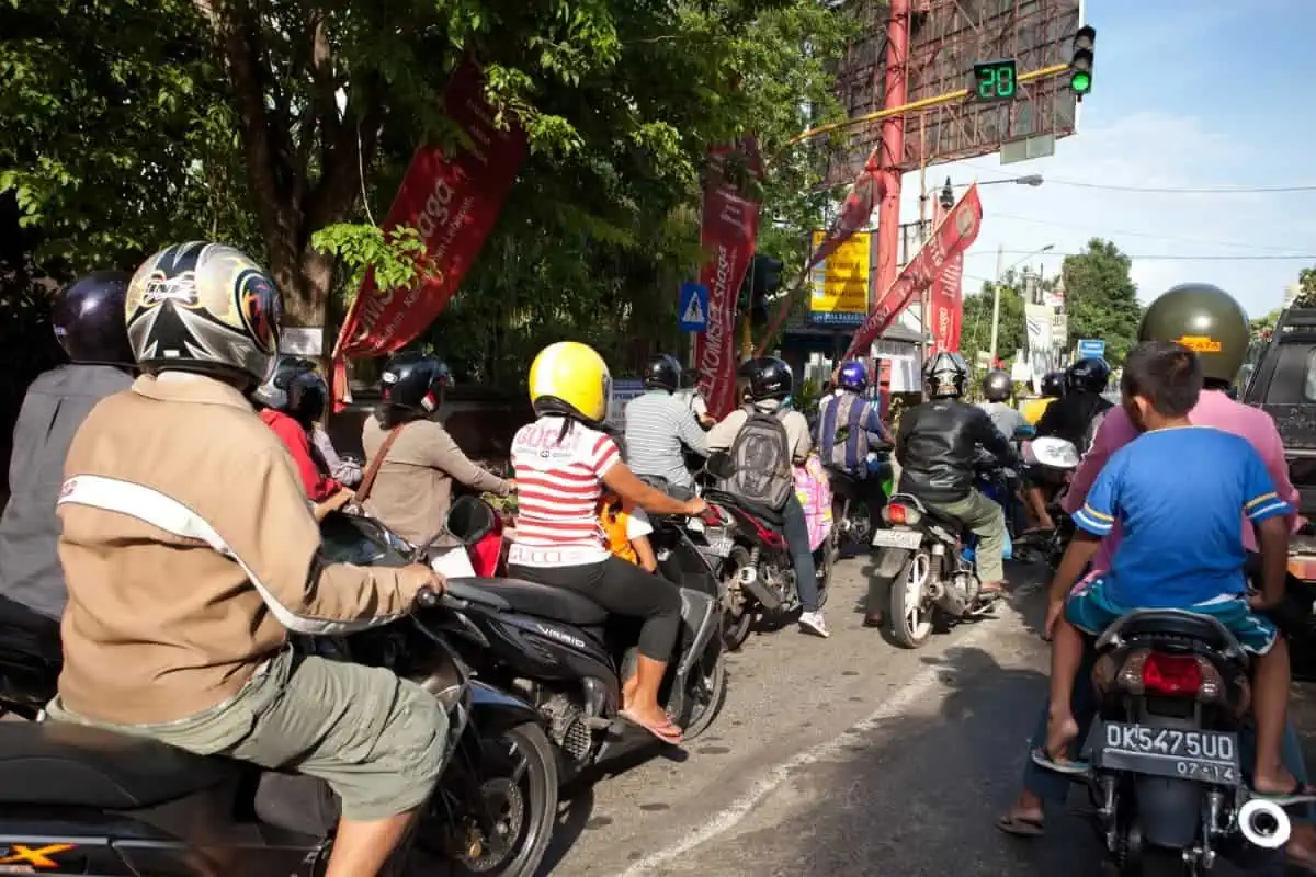 A-Traffic-on-the-Street-in-Bali