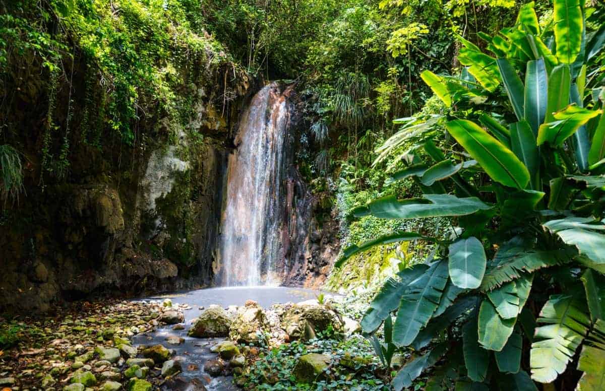 Diamond-Waterfall-on-Saint-Lucia-Island