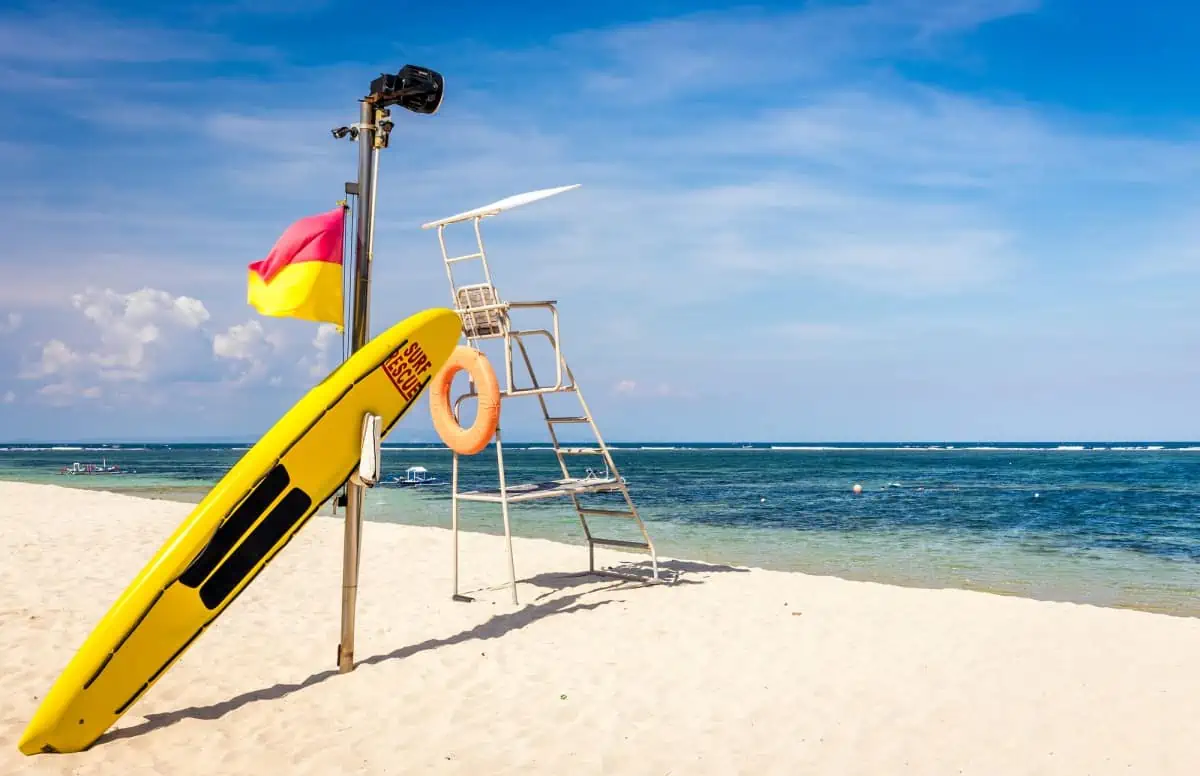 Lifeguard-Equipment-on-Balinese-Beach
