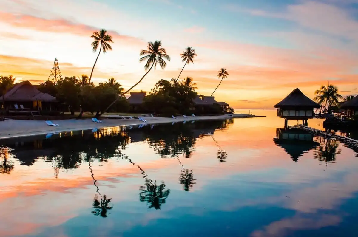 Sunset-View-of-Outdoor-Resort-Pool-Barbados