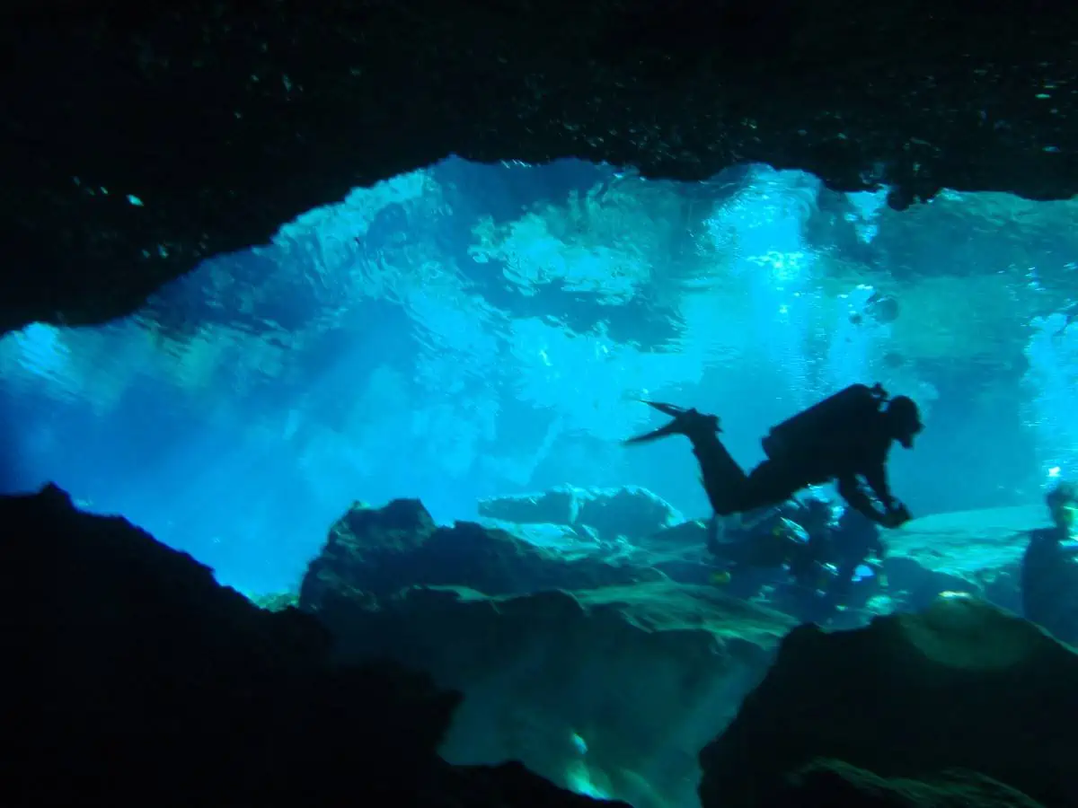 Swimming-in-the-Area-Cenote