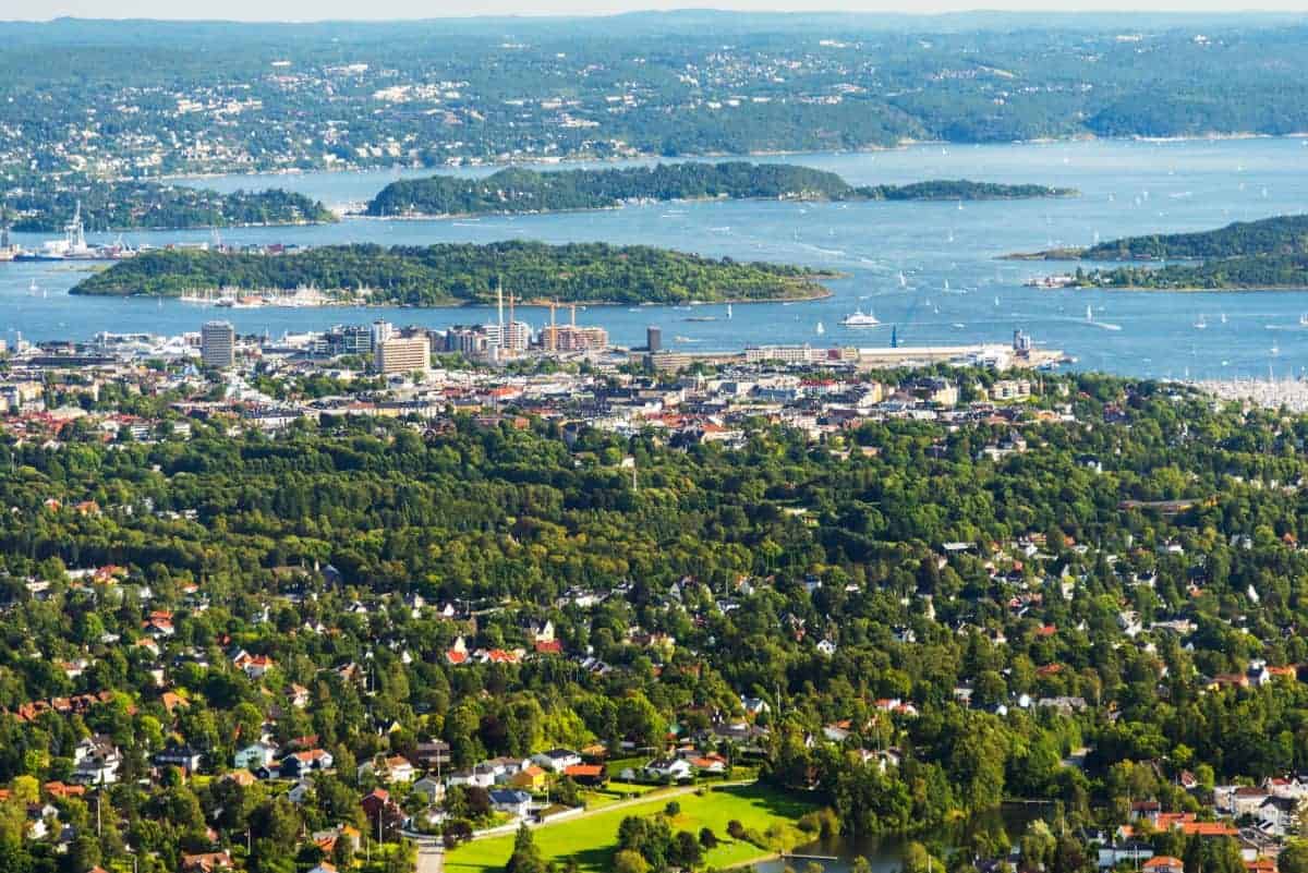 Aerial-View-of-Oslo-Norway