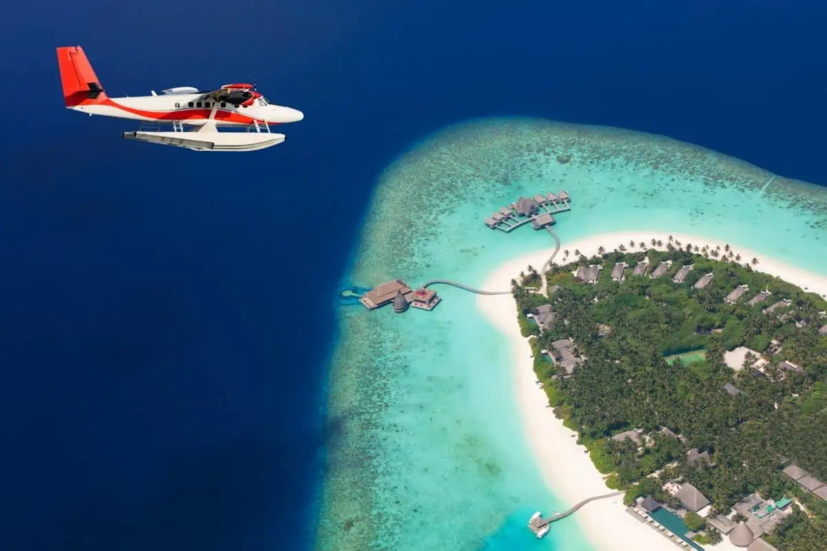 Maldives-Aerial-View-from-Sea-Plane