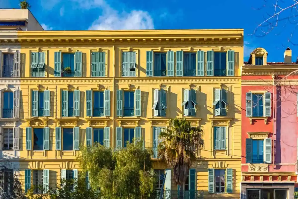 A-Beautiful-Yellow-Building-in-Nice-France