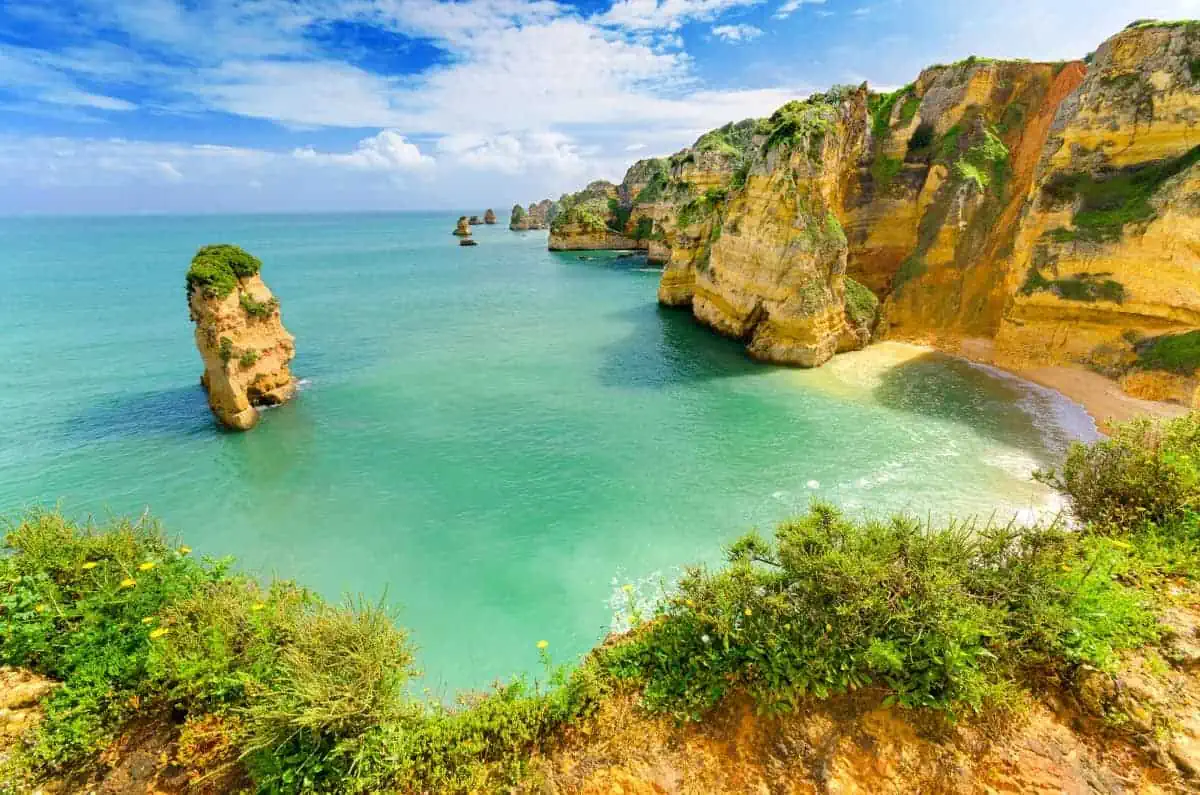 Beach-Landscape-at-Lagos-Portugal