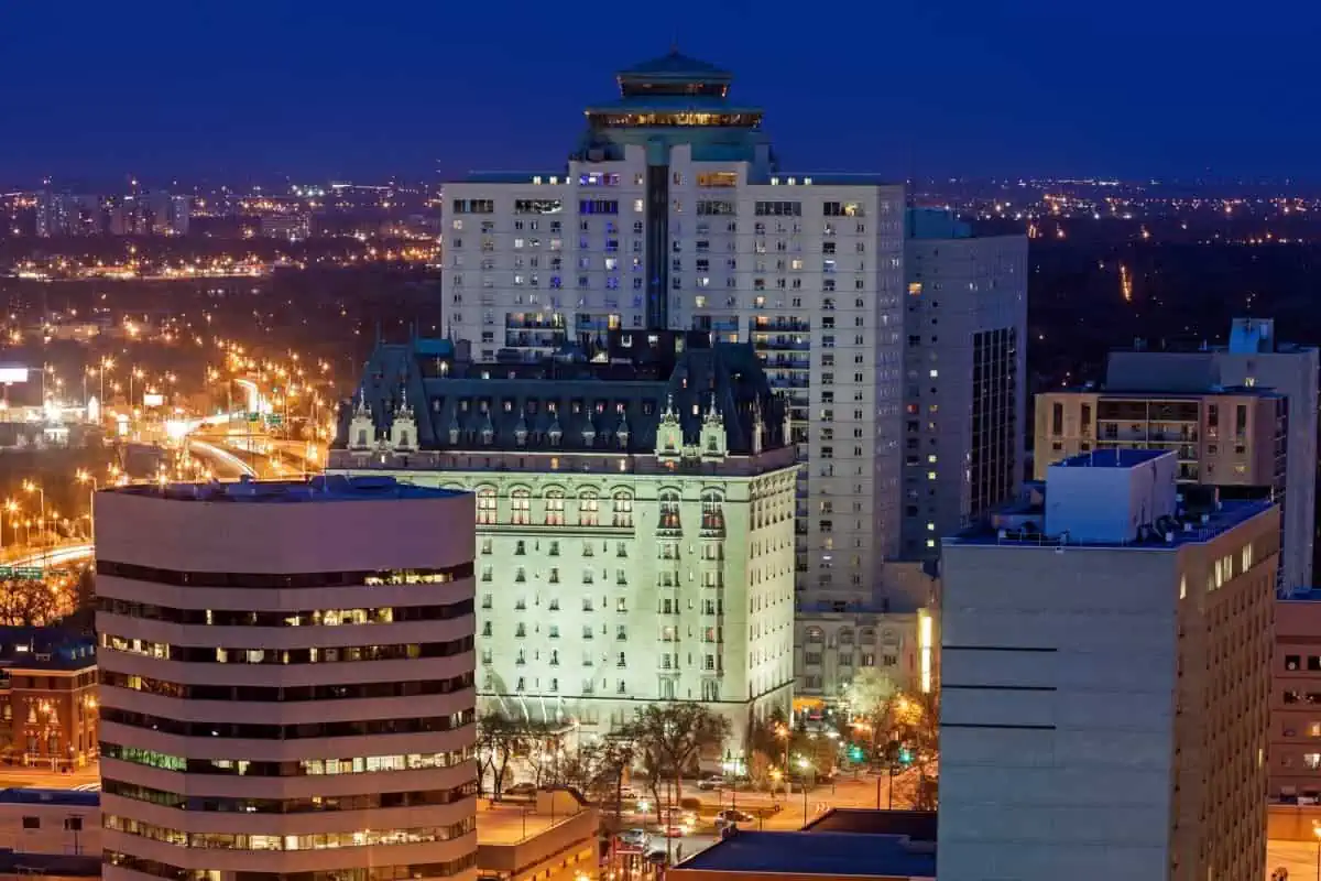 A-Night-view-of-Winnipeg-City-Manitoba
