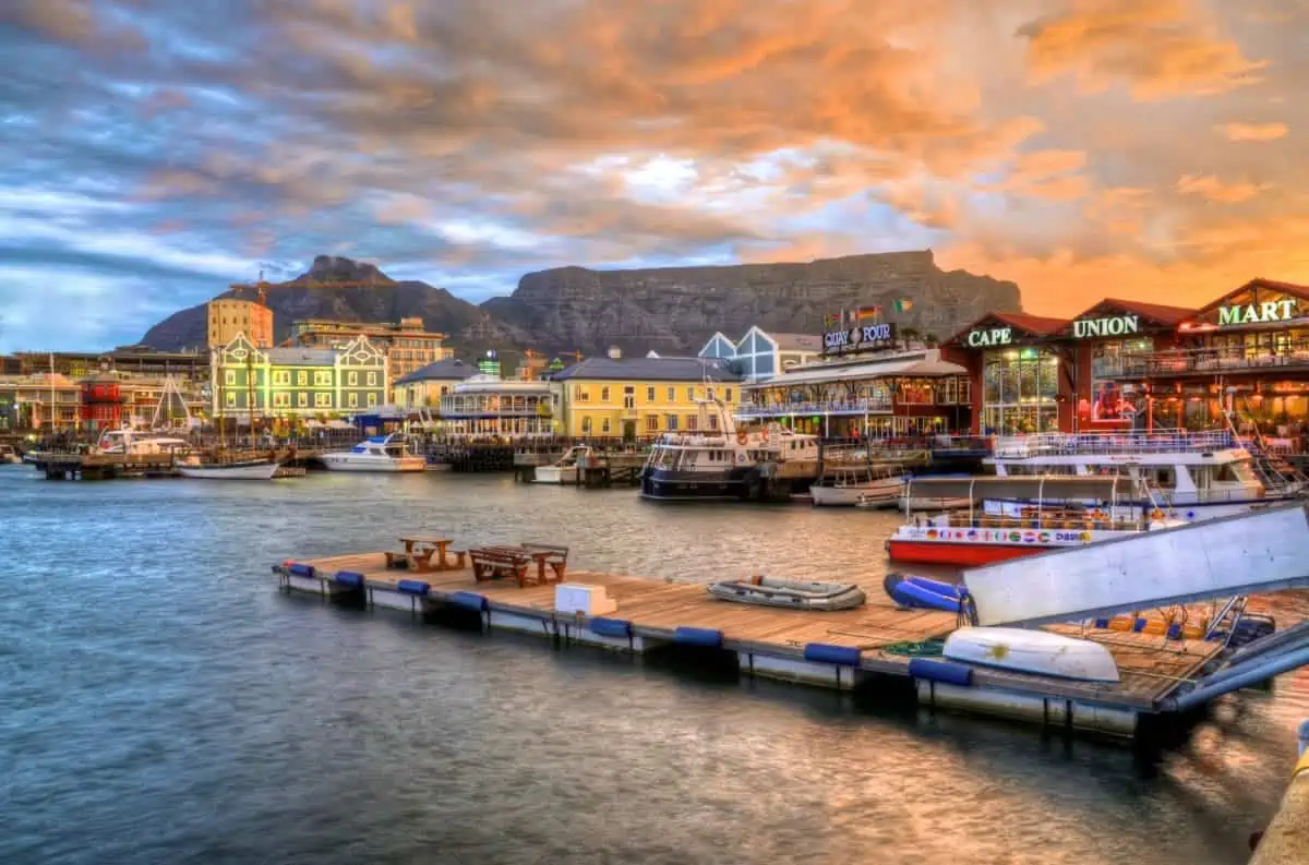 A-Sunset-View-of-Waterfront-Cape-Town-South-Africa