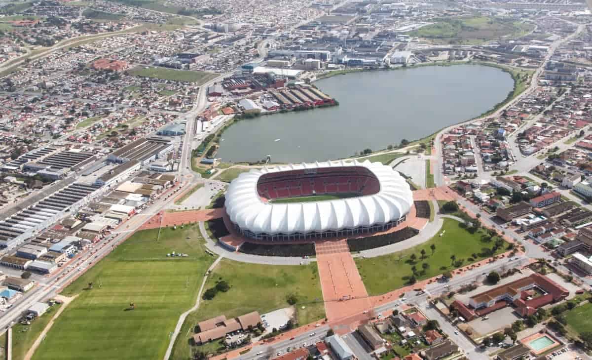 Soccer-Stadium-and-Lake-Gqeberha-South-Africa