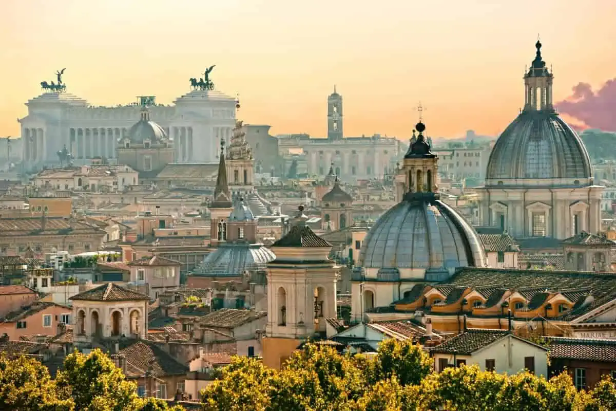 A-Panoramic-View-of-Rome-Italy