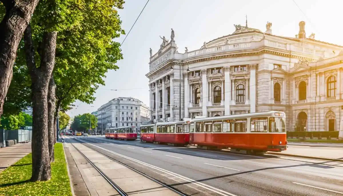 A-Tram-Outside-Burgtheater-Vienna-Austria