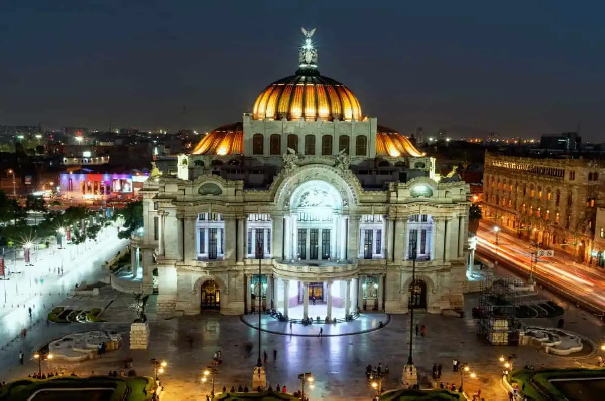34 Cheap Places to Travel in 2025 | Best Budget Destinations 4 Bellas-Artes-Night-View-Mexico