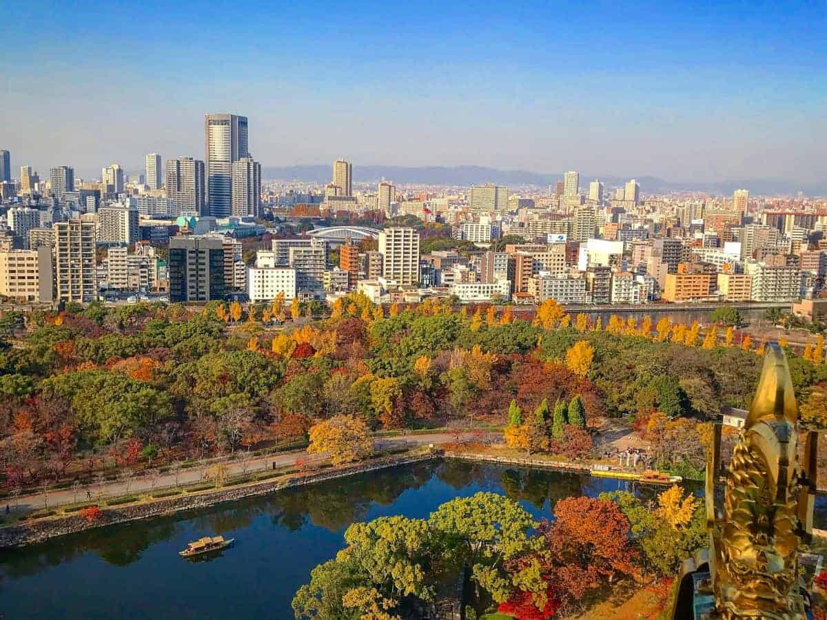 Aerial-View-of-City-Buildings-Osaka